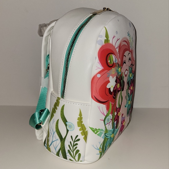 Danielle Nicole Disney The Little Mermaid Ariel Floral Mini Backpack - Picture 9 of 10
